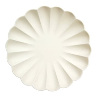 Meri Meri Compostable Plates, Small - Cream