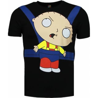 Baby Stewie - T-Shirt - Zwart