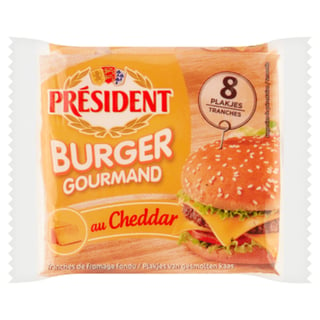 President Burger Slices Cheddar