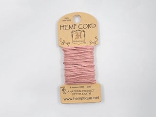 Hemp Cord  6m & 3m - Dusty Pink