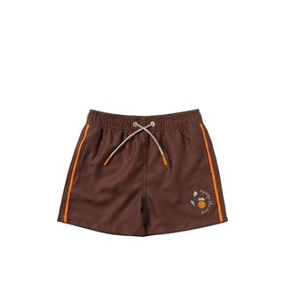 Salted Stories Swimshort Solid Stef Carob Brown