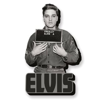 Elvis Presley Funky Chunky Magnets - Enlistment Photo