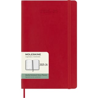 Moleskine 18 Months Diary Weekly Softcover Large 2025 - 2026