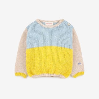Bobo Choses Color Block Yellow Jumper