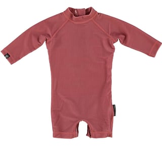 Beach & Bandits Garnet Ribbed Babysuit