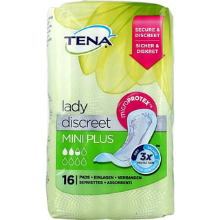 Tena Lady Discreet Mini Plus 16st 16
