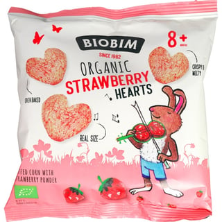 Biobim Aardbei Hartjes 20g