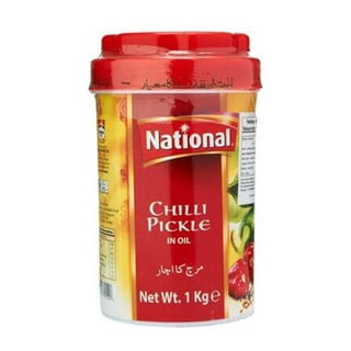 National Green Chili Pickle 1 KG