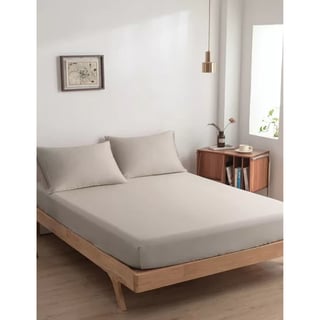 Hoeslaken (topdekmatras) - Soft Taupe / 140 x 200