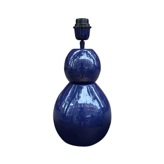Tafel Lamp Indigo Blauw Metaal 21x40cm Geëmailleerd