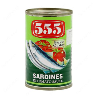 555 Sardines In Tomato Sauce 155 Gr