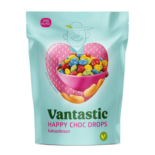 Vantastic Happy Choc Drops 125g