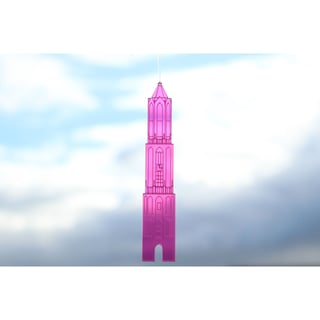 JUDS Plexiglas Domtoren Hangend 21 Cm Roze