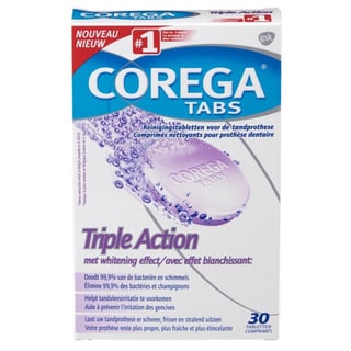Corega Tabs Triple Action 30 Tablet