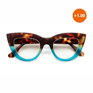 Leesbril CLAUDIA Cat-Eye Havana Blue OK023HB