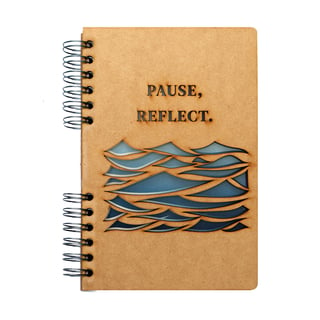 Sustainable journal - Recycled paper - Pause & Reflect