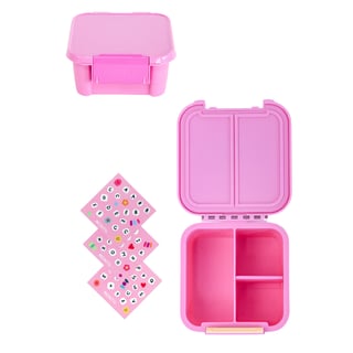 Montii Bento 2 Snackbox Floss / Friends Forever - Roze