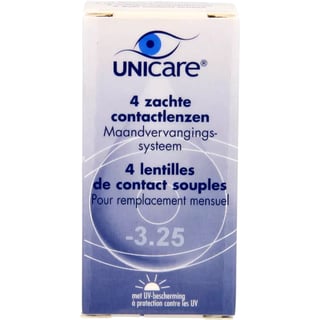 Unicare Zachte Maandlens -3.25 4st 4