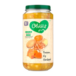 Olvarit 15+mnd Pompoen Kip Aardappel