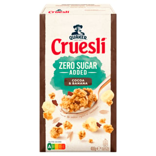 Quaker Cruesli Zero Sugar Added Cocoa Banana