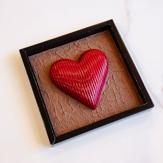 Chocolade Hart in luxe doos
