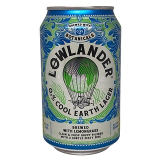 Lowlander 0.3% Cool Earth Lager 330ml
