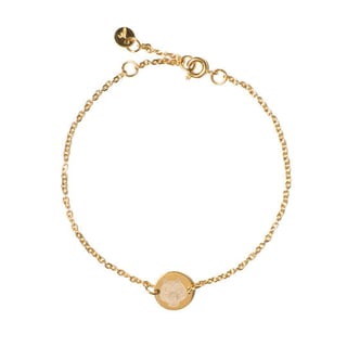 M'ADAM THE LABEL Chain coin bracelet tiger gold