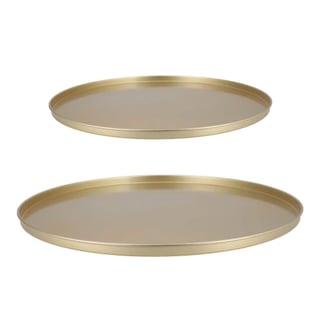 Dienblad Majestic Goud Metaal in 2 Maten