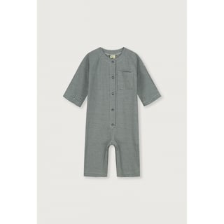 Gray Label Baby Overall Blue Grey - Cream