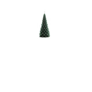 Kerstboom Kaars Klein - Diverse Kleuren - Kleur: Forest Green