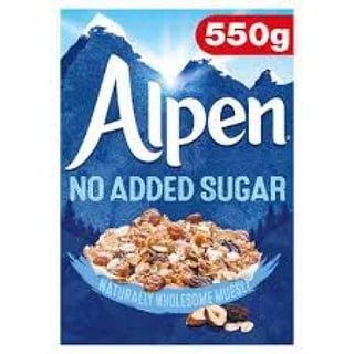 Alpen No Added Sugar Cereal 550G