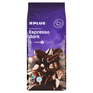 PLUS Koffiebonen Espresso Dark Fairtrade
