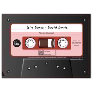Postkaart - David Bowie - Let's Dance