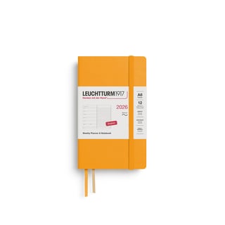 Leuchtturm 2026 Diary Softcover Pocket Weekly + Notes - Rising Sun