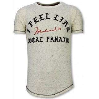 Longfit T-Shirt - I Feel Like Muhammad - Beige