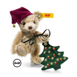 Steiff Teddybear Nic with Christmastree 11 Cm