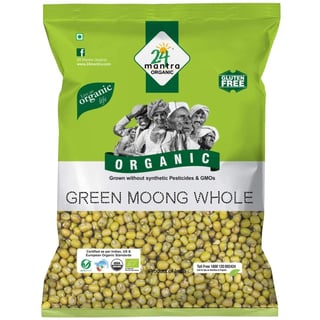 Organic Green Moong Dal Whole 500Gr