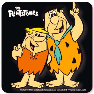 The Flintstones Coaster - Fred Flintstone & Barney Rubble - Onderzetter
