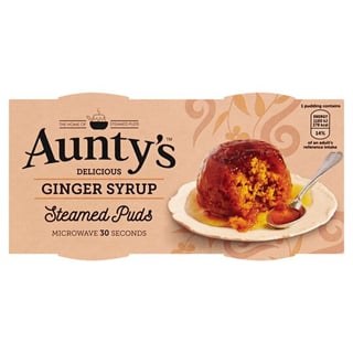 Aunty's Ginger Syrup Steamed Puds 2 Pack 190g