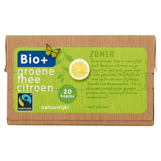 Bio+ Groene Thee Citroen Fairtrade