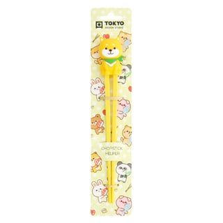 Kinder Eetstokjes Shiba Hondje Geel 22cm