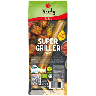 Wheaty Super Griller Vegan, BIO, 200g