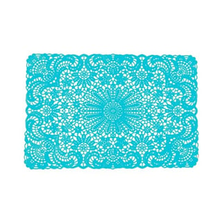 &Klevering Crochet Placemats Set Van 6 Turquoise