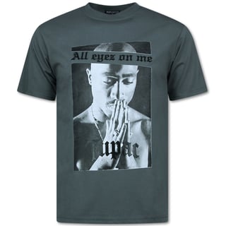 All Eyez on Me - Oversized T Shirt Heren -T Shirt Heren Met Print - Tupac - 685 - Grijs