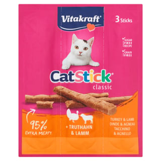 Vitakraft Snacks Cat Sticks Mini Kalkoen Lam