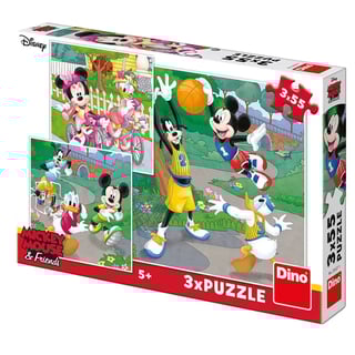 Puzzel Disney Mickey Mouse & Friends - 3x Puzzel - 3x 55 Stukken