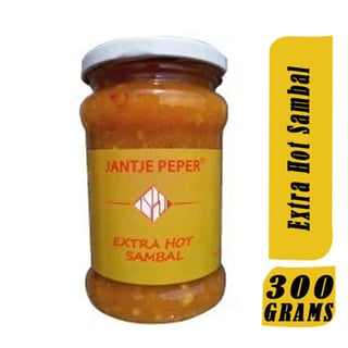 Jantje Peper Extra Hot Sambal Chutney 300 Grams