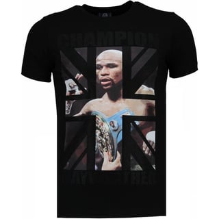 Mayweather - Rhinestone T-Shirt - Zwart