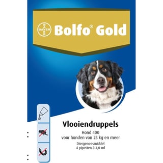 Bolfo Gold Hond 400 - 4 Pipet