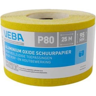 1 Meter Veba Schuurpapier Rol 95Mm Aluminium Oxide P80